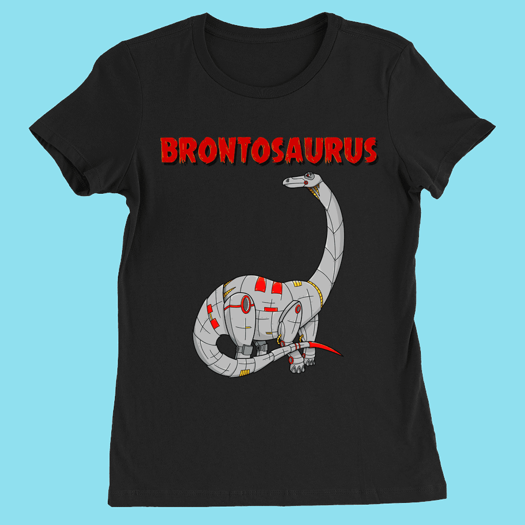 Women Robot Brontosaurus T-Shirt | Jurassic Studio