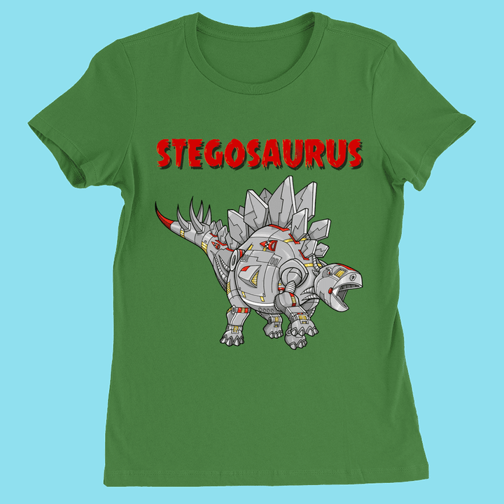 Women Robot Stegosaurus T-Shirt | Jurassic Studio