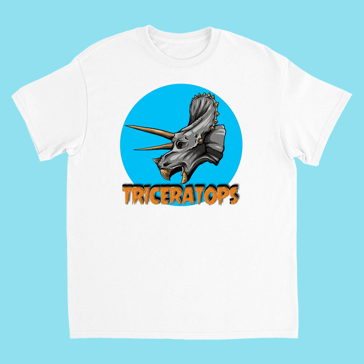 Kids Triceratops Head T-Shirt | Jurassic Studio