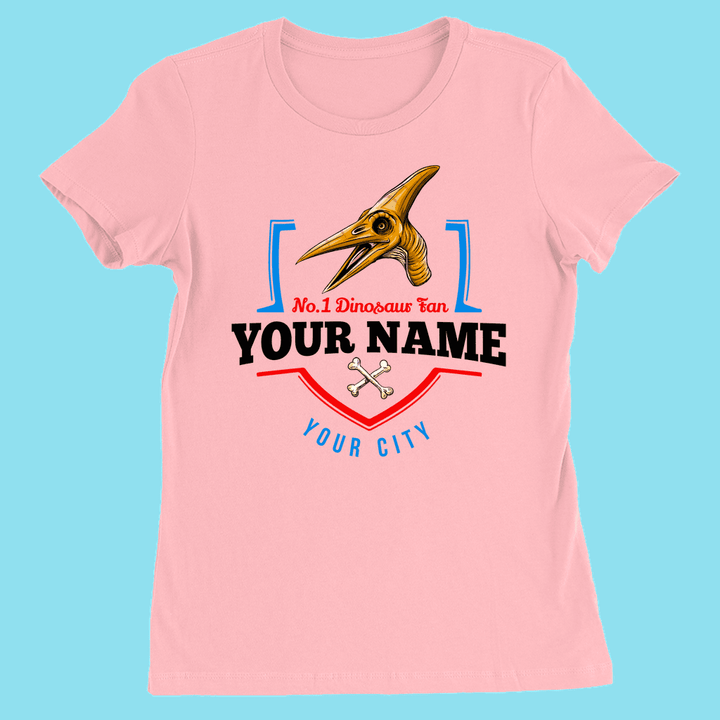 N.1 Pterodactyl Fan Custom Women T-Shirt | Jurassic Studio