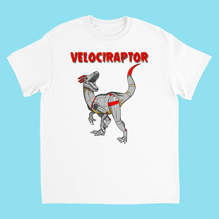 Kids Robot Velociraptor T-Shirt | Jurassic Studio