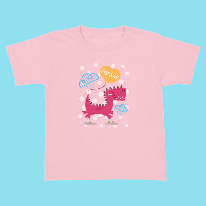 Toddler Baby Dino with Balloon T-Shirt | Jurassic Studio