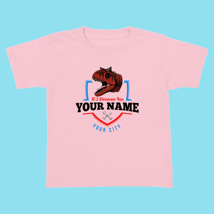 N.1 Carnotaurus Fan Custom Toddler T-Shirt | Jurassic Studio
