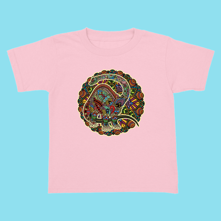 Toddler Brontosaurus Mandala T-Shirt | Jurassic Studio