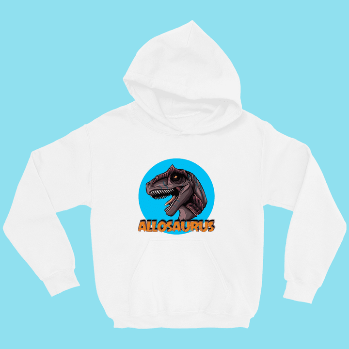 Kids Allosaurus Head Hoodie | Jurassic Studio