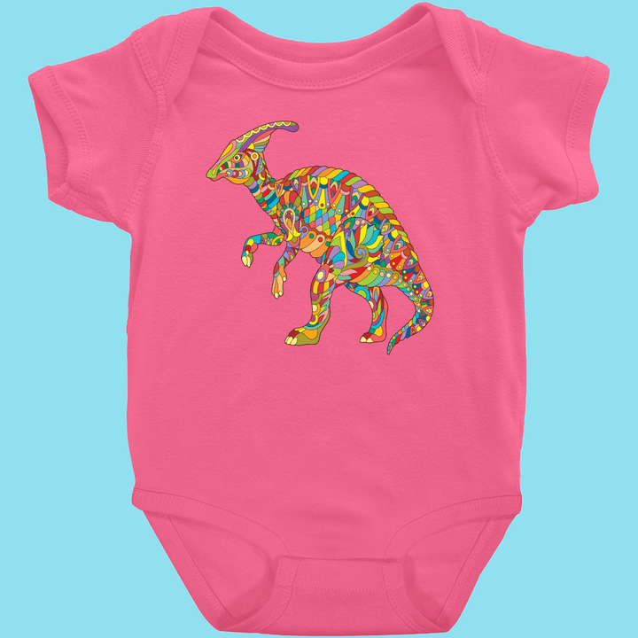Toddler Hadrosaur Zentangle Onesie | Jurassic Studio