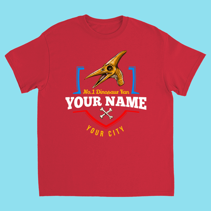 N.1 Pterodactyl Fan Custom Kids T-Shirt | Jurassic Studio