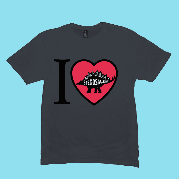 Men I Love Stegosaurus T-Shirt | Jurassic Studio