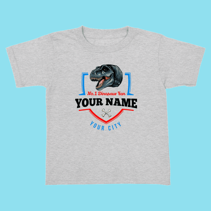 N.1 T-Rex Fan Custom Toddler T-Shirt | Jurassic Studio