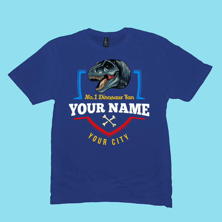 N.1 T-Rex Fan Custom Men T-Shirt | Jurassic Studio