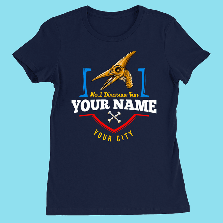 N.1 Pterodactyl Fan Custom Women T-Shirt | Jurassic Studio