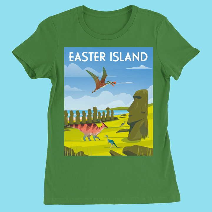 Women Easter Island T-Shirt | Jurassic Studio