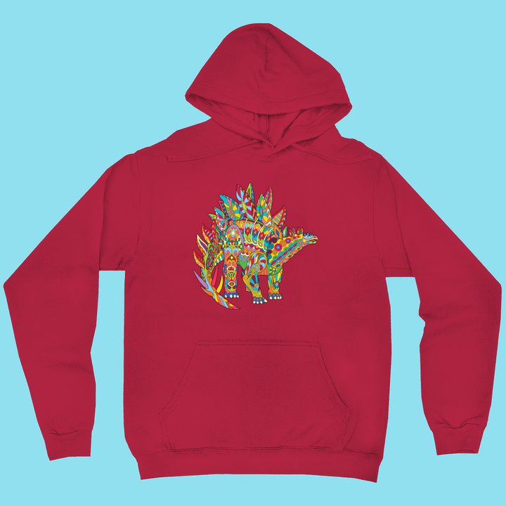 Men Stegosaurus Zentangle Hoodie | Jurassic Studio