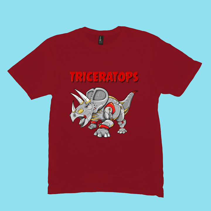 Men Robot Triceratops T-Shirt | Jurassic Studio