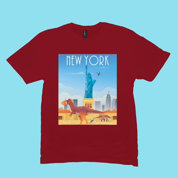 Men New York T-Shirt | Jurassic Studio