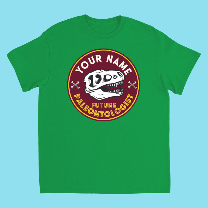Kids Custom Future Paleontologist T-Shirt | Jurassic Studio