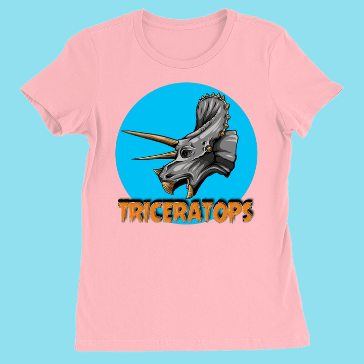Women Triceratops Head T-Shirt | Jurassic Studio