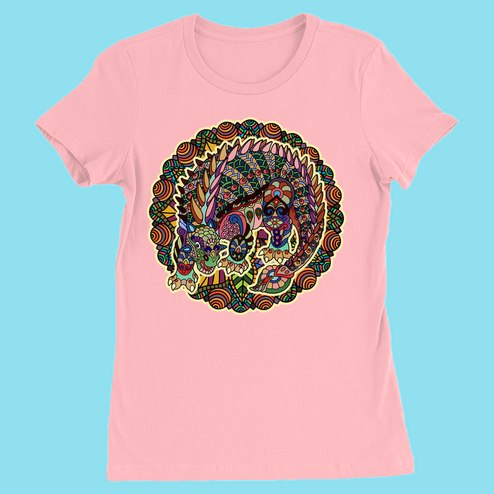 Women Ankylosaurus Mandala T-Shirt | Jurassic Studio