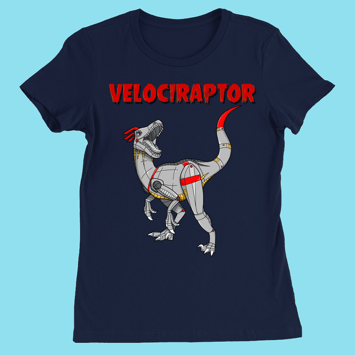 Women Robot Velociraptor T-Shirt | Jurassic Studio