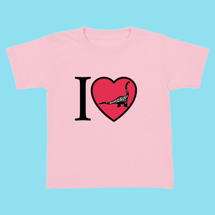 Toddler I Love Brachiosaurus T-Shirt | Jurassic Studio