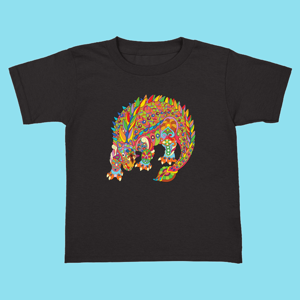 Toddler Ankylosaurus Zentangle T-Shirt | Jurassic Studio