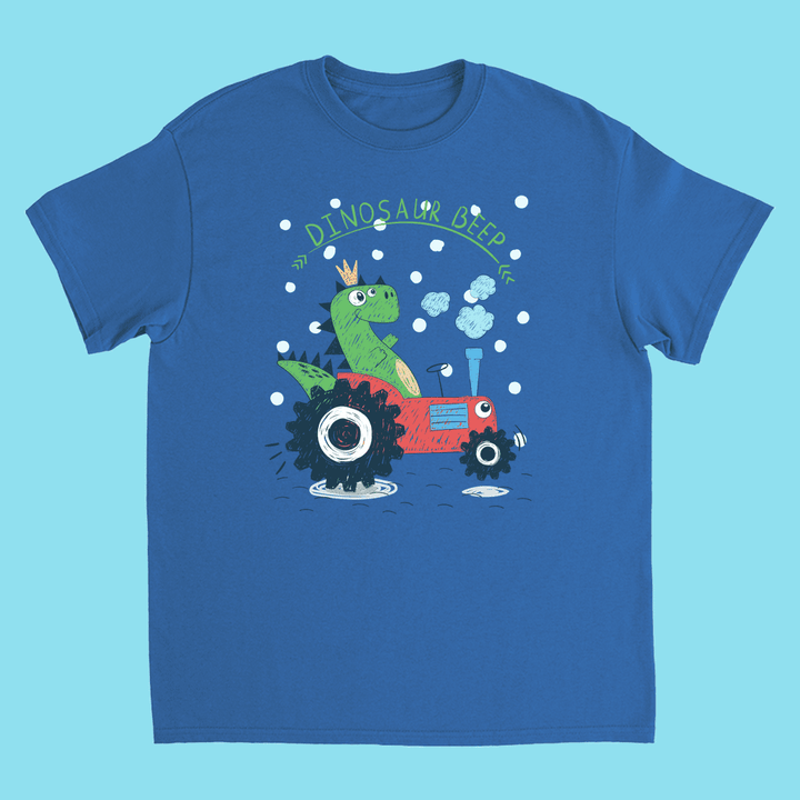Kids Baby Dino Tractor T-Shirt | Jurassic Studio