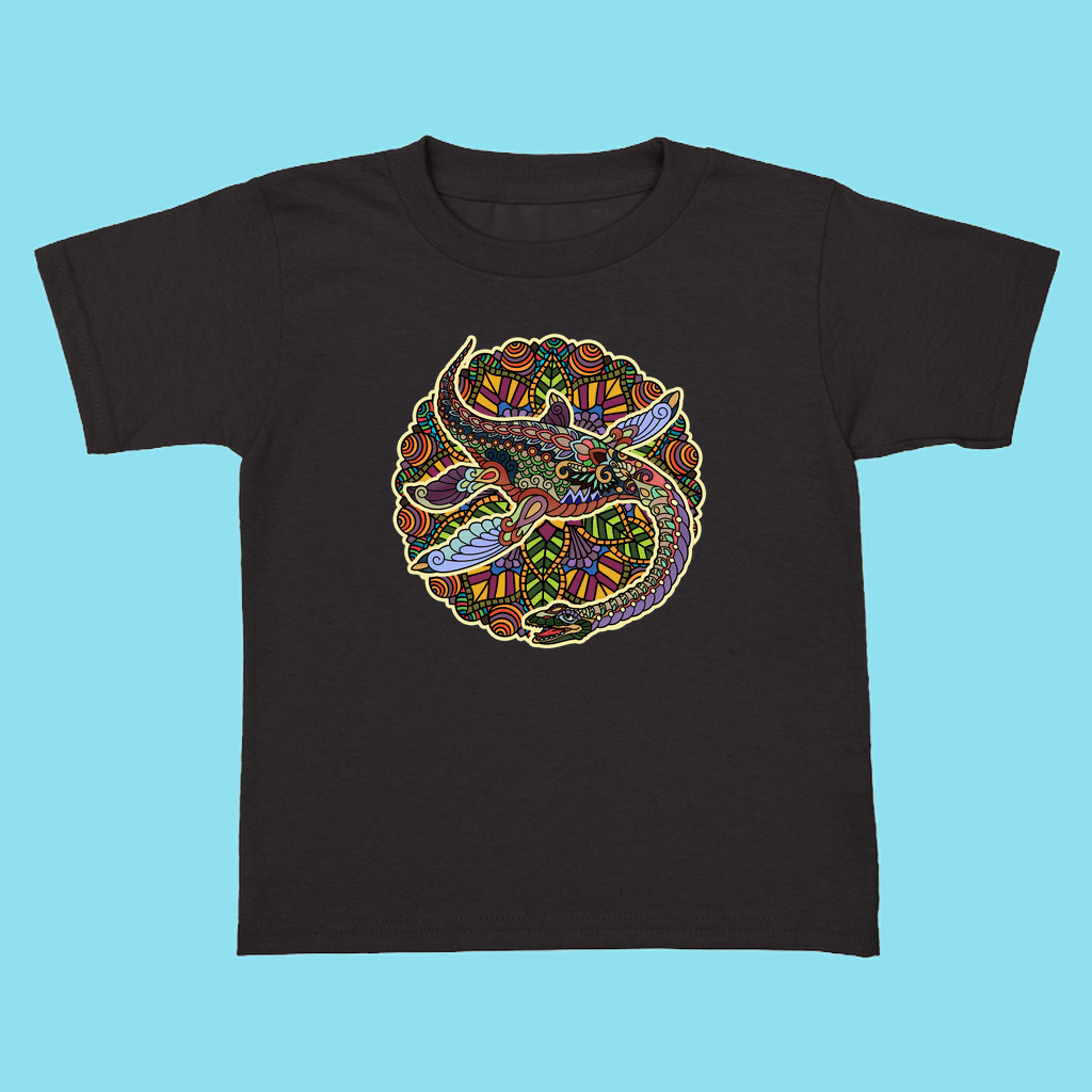 Toddler Plesiosaurus Mandala T-Shirt | Jurassic Studio