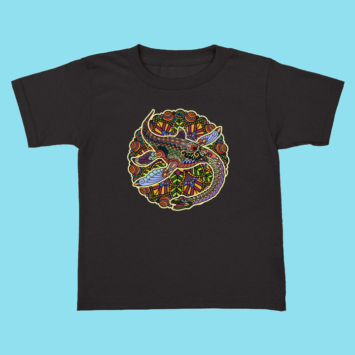 Toddler Plesiosaurus Mandala T-Shirt | Jurassic Studio