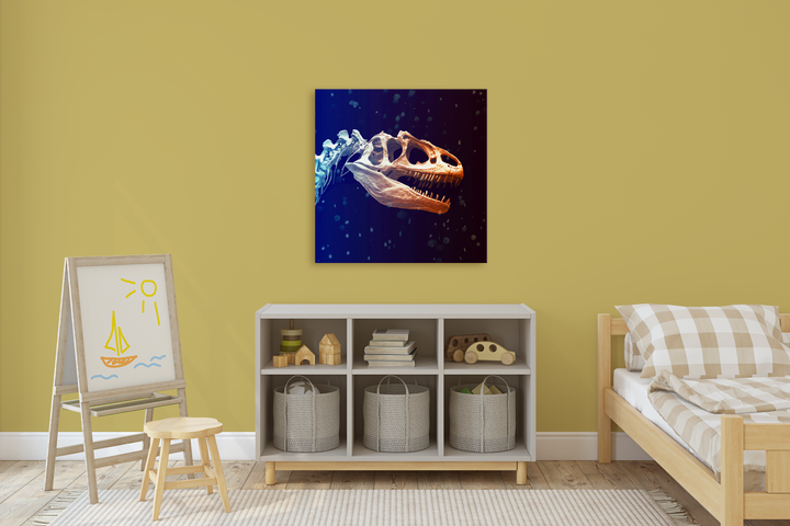 Allosaurus Skeleton Canvas Wrap | Jurassic Studio