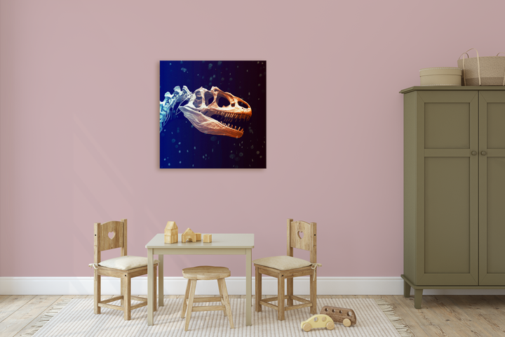 Allosaurus Skeleton Canvas Wrap | Jurassic Studio