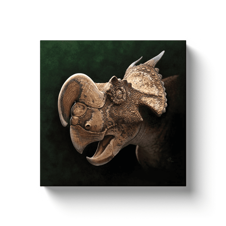 Einiosaurus Portrait Canvas Wrap | Jurassic Studio