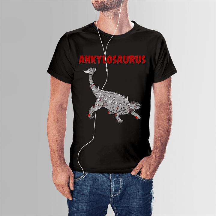 Men Robot Ankylosaurus T-Shirt | Jurassic Studio