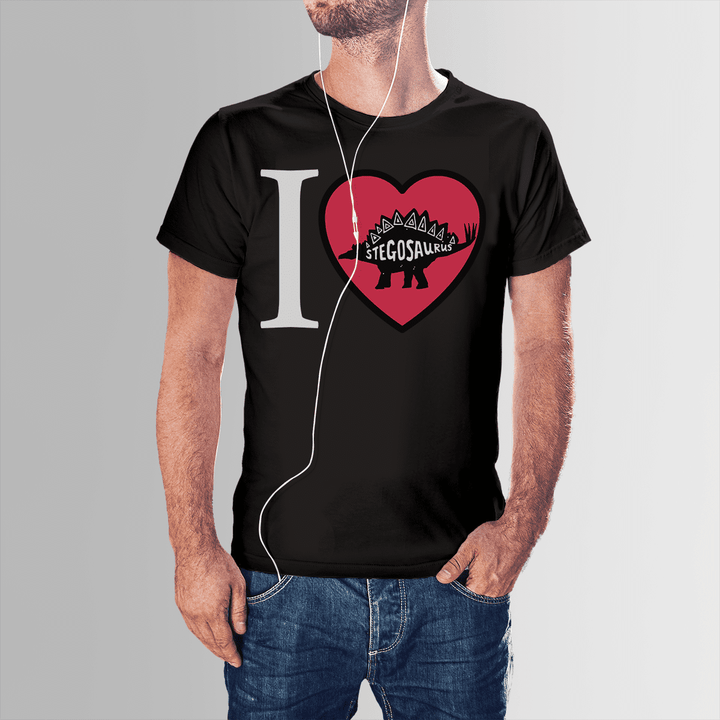 Men I Love Stegosaurus T-Shirt | Jurassic Studio