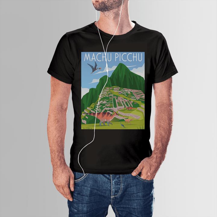 Men Machu Picchu T-Shirt | Jurassic Studio