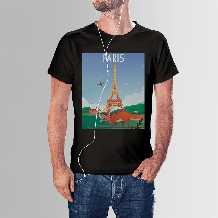 Men Paris T-Shirt | Jurassic Studio