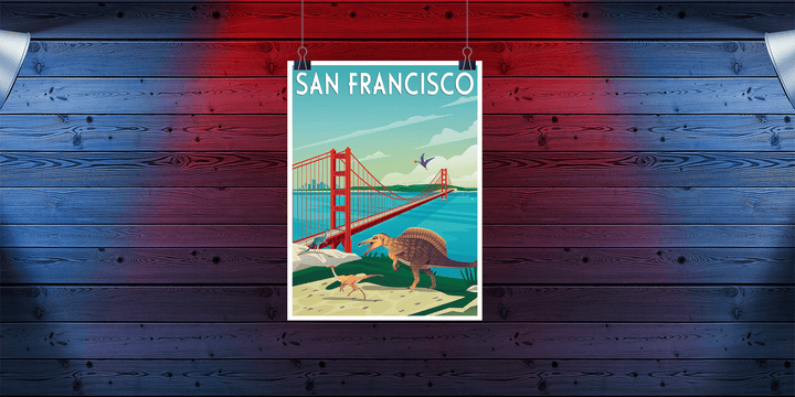 San Francisco Poster | Jurassic Studio