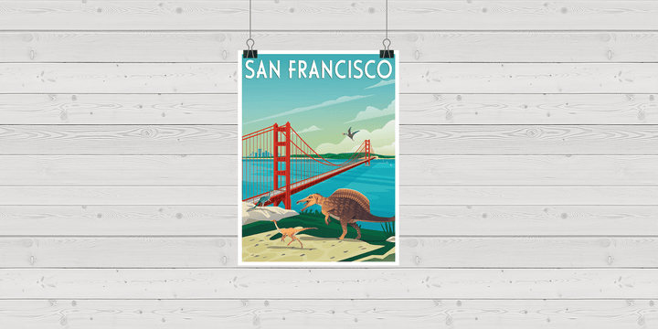 San Francisco Poster | Jurassic Studio