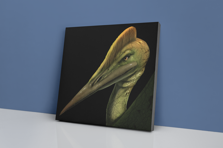 Pterodactyl Portrait Canvas Wrap | Jurassic Studio