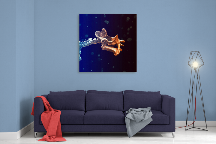 Uintatherium Skeleton Canvas Wrap | Jurassic Studio