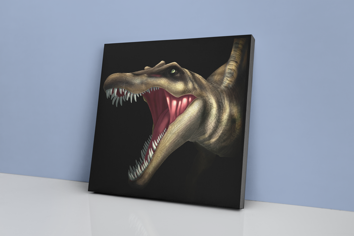 Spinosaurus Portrait Canvas Wrap | Jurassic Studio