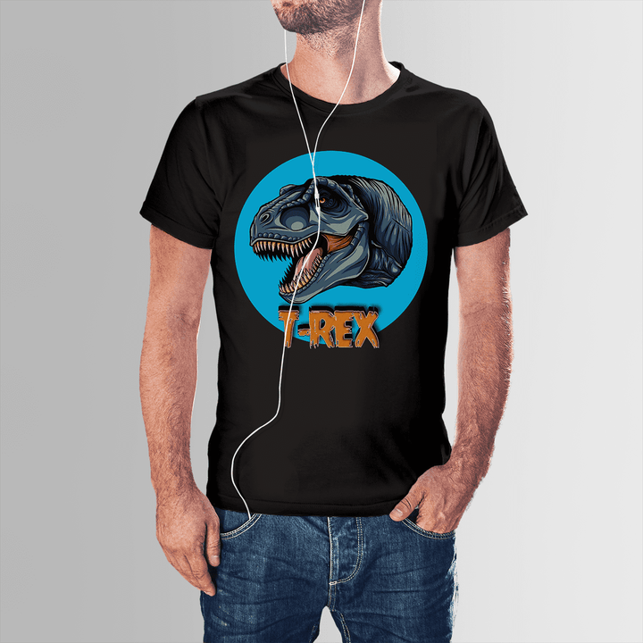 Men T-Rex Head T-Shirt | Jurassic Studio