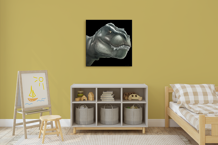 T-Rex Portrait Canvas Wrap | Jurassic Studio