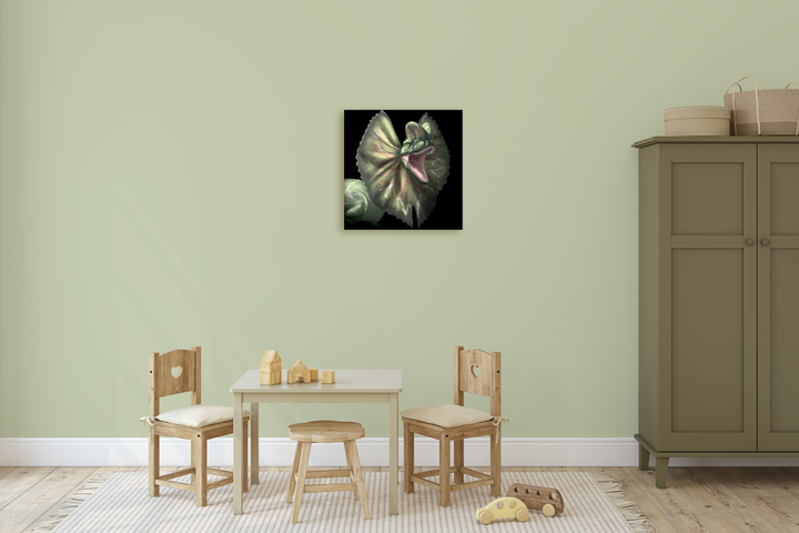 Dilophosaurus Portrait Canvas Wrap | Jurassic Studio