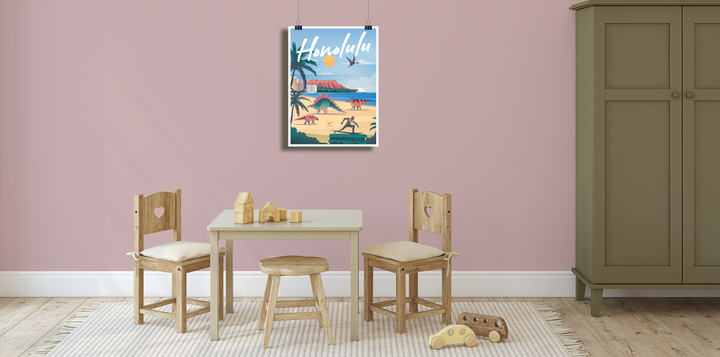 Honolulu Poster | Jurassic Studio