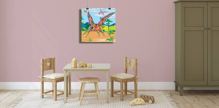 Pterodactyl Zentangle Poster | Jurassic Studio
