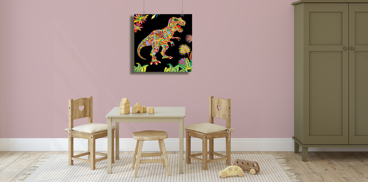 T-Rex Zentangle Poster | Jurassic Studio