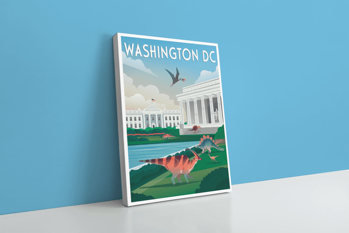 Washington DC Canvas Wrap | Jurassic Studio