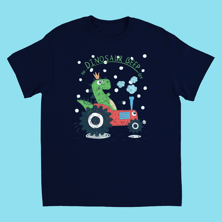 Kids Baby Dino Tractor T-Shirt | Jurassic Studio