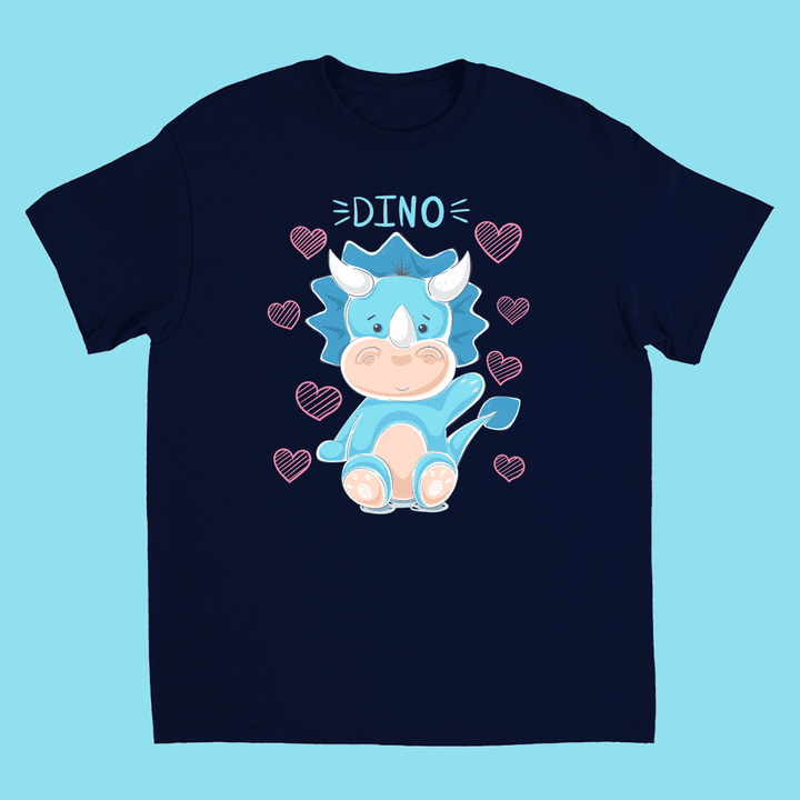 Kids Baby Blue Dino T-Shirt | Jurassic Studio