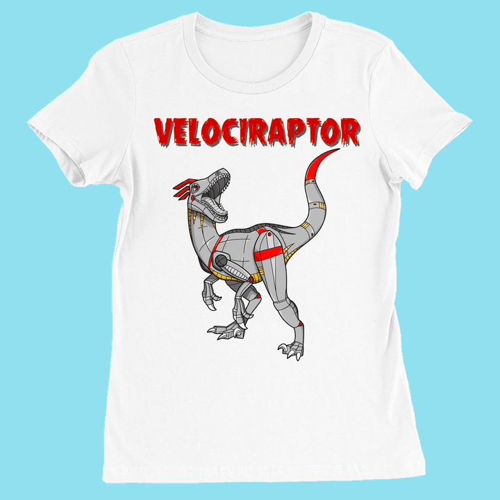 Women Robot Velociraptor T-Shirt | Jurassic Studio